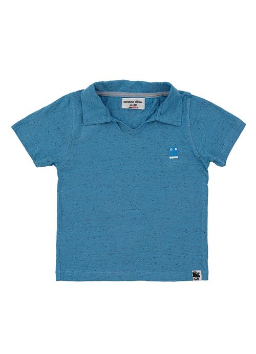 Camiseta Infantil Menino Diversão na Floresta – Tam. 1 a 10 anos – Azul/Verde
