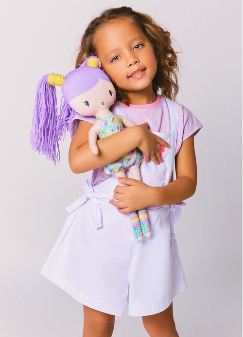 Almofada Boneca Infantil Picolé Lelé – Tam. U - Roxo