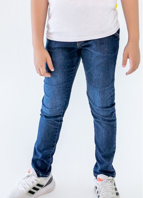 Calça Infantil Menino Esportiva – Tam. 10 a 16 anos – Jeans