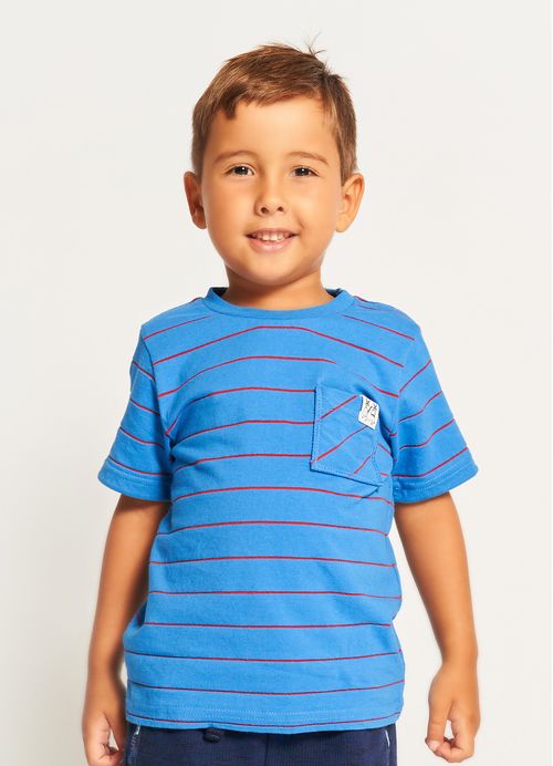 Camiseta Infantil Menino Estampa Dia de Aventura – Tam. 1 a 12 anos – Royal