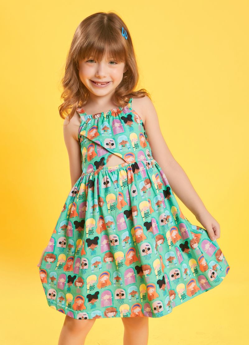 Vestido infantil 4 store anos