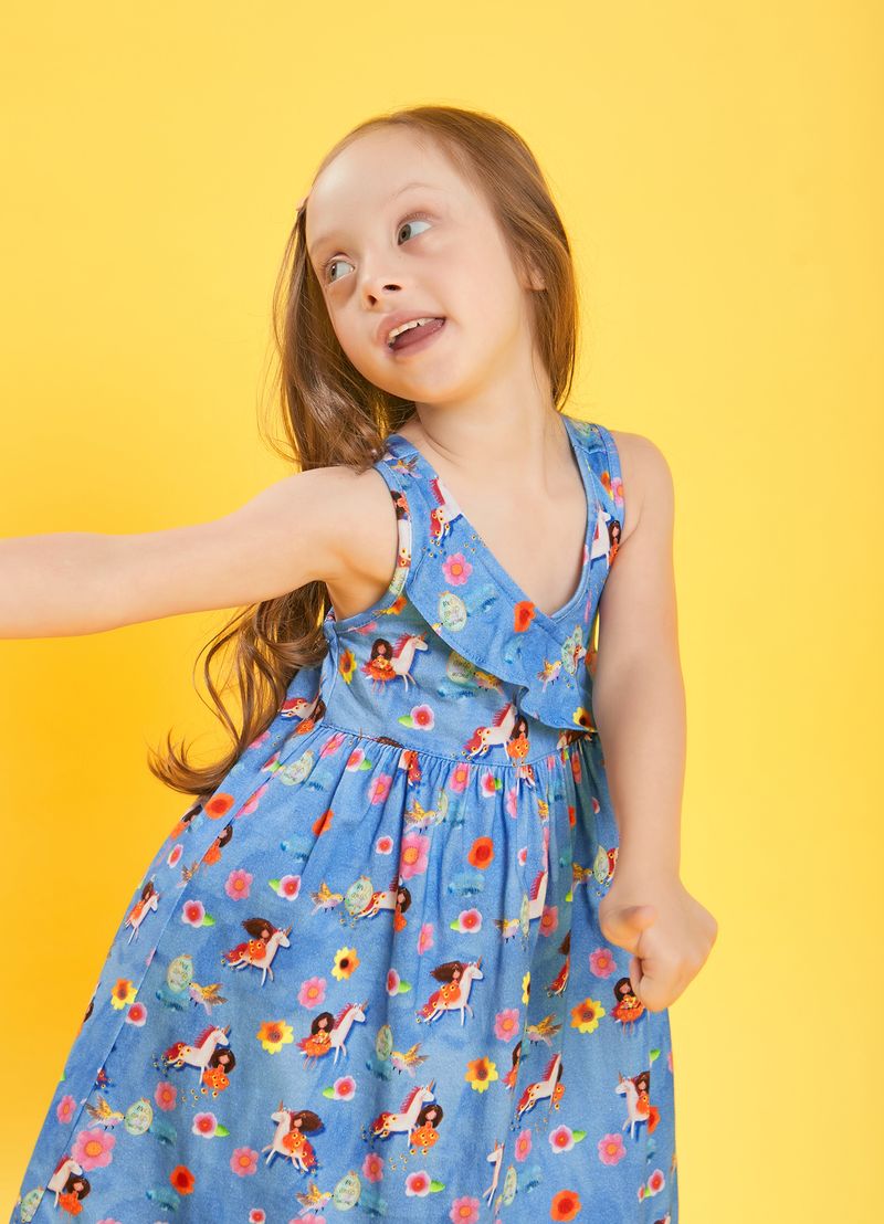 Vestido Longo Soltinho Infantil Meninas De 4 a 12 anos Verão Modinha  Infantil