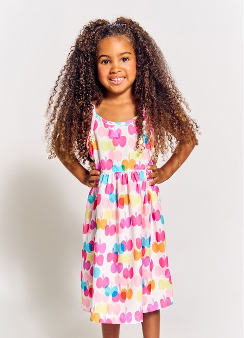 Vestido Infantil Menina  Basiquinho - Tam. 2 a 12 anos – Rosa