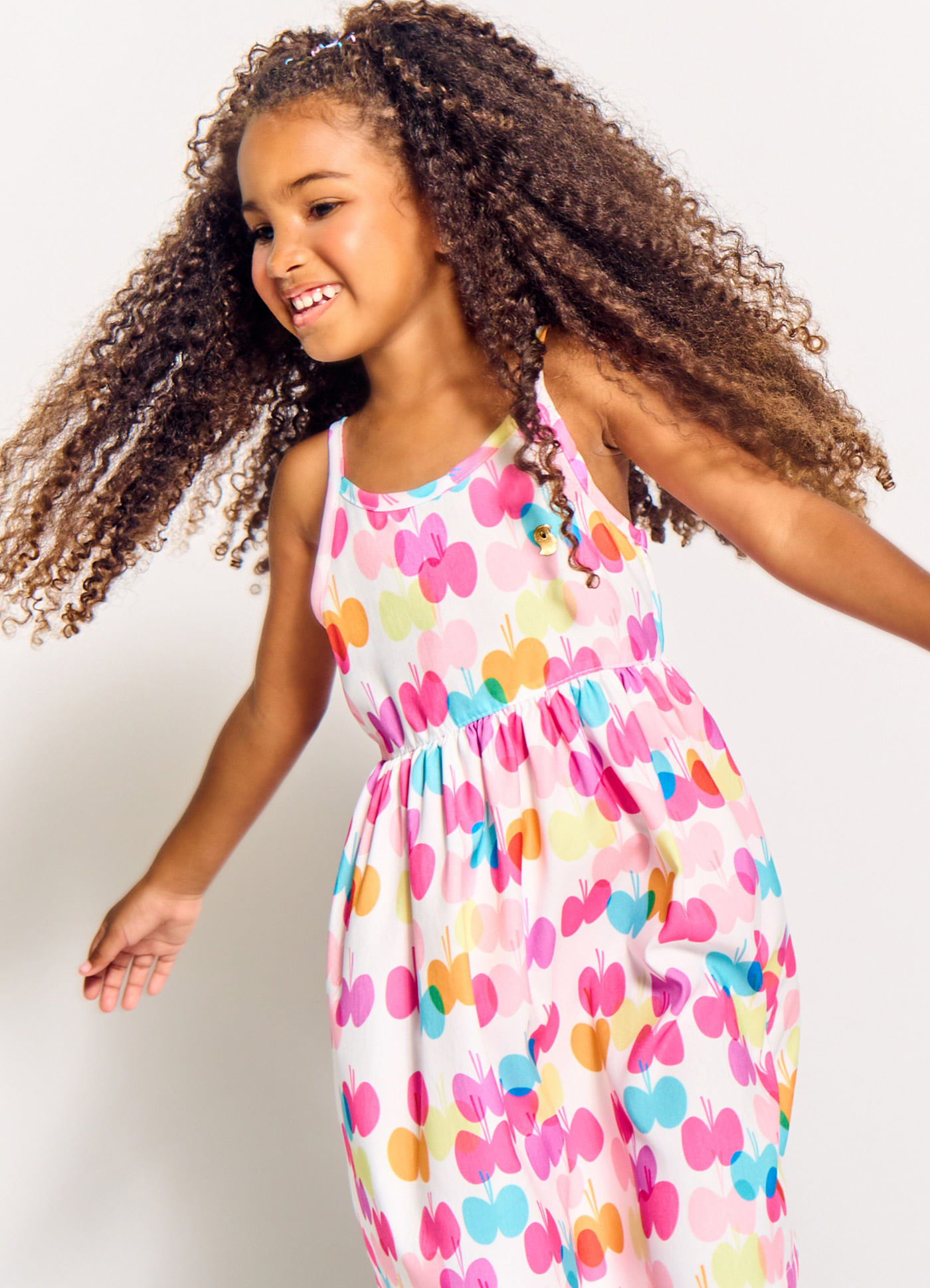 Polka Dot Vestido Menina Anos Vestido Menina Infantil Godê