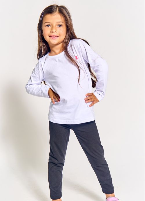 Legging Infantil Menina Basiquinho  - Tam. 2 a 12 anos – Preto