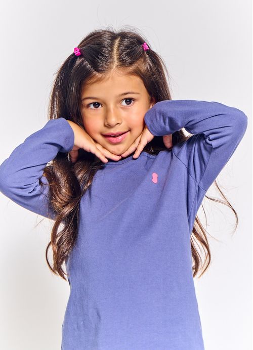 Blusa Infantil Menina Basiquinho - Tam. 2 a 12 anos - Cores