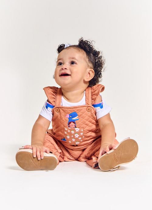 Macacão Infantil Bebê Menina Estampa Brincadeira de Dino - Tam. 3 a 18 meses –  Noz Moscada