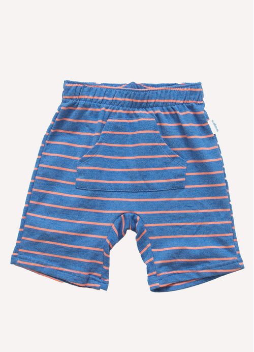 Bermuda Infantil Menino Estampa Listras – Tam. 2 a 12 anos - Azul