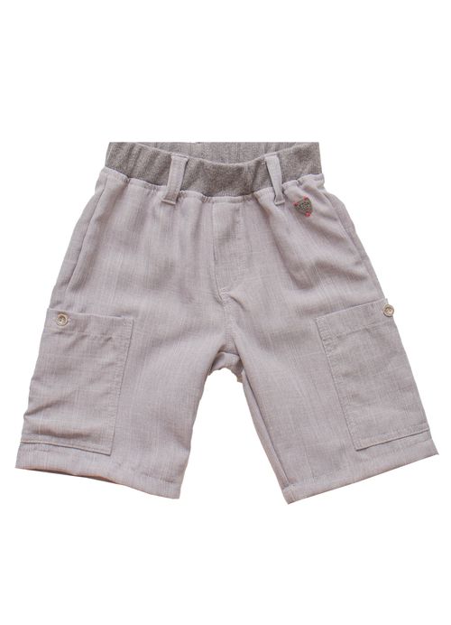 Bermuda Infantil Menino Estampa Boy Confort – Tam. 2 a 12 anos – Cinza
