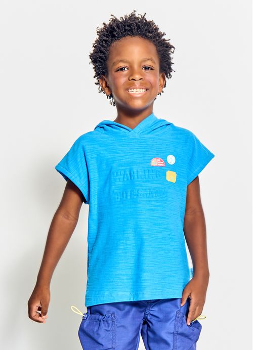 Camiseta Infantil Menino Estampa Caça ao Tesouro- Tam. 2 a 12 anos – Indigo