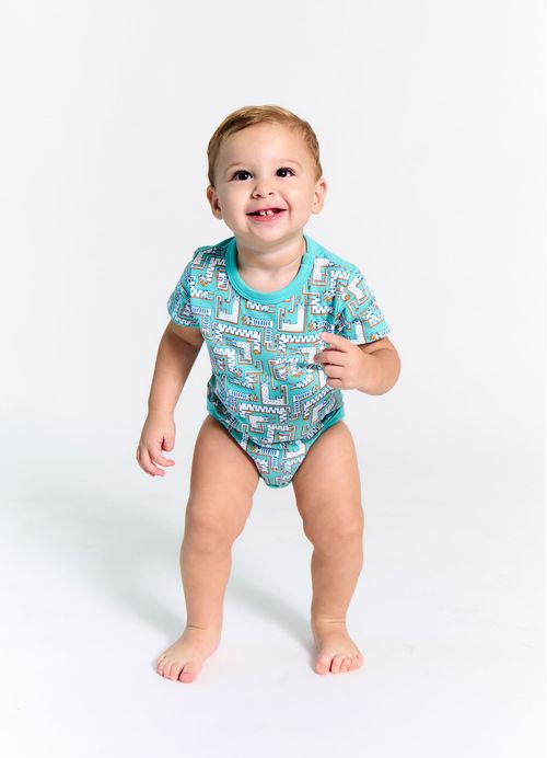 Body Infantil Bebê Menino Estampa Wild Cats – Tam. 3 a 18 meses - Atlantida