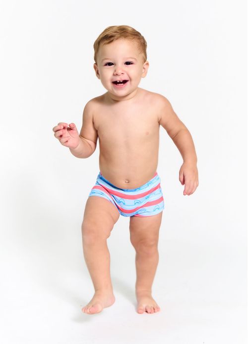 Sunga Infantil Menino Estampa Summer Time – Tam. 6 meses a 10 anos –  Azul