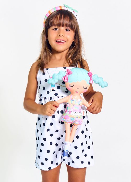 Almofada Boneca Infantil Estampa A Melhor Cãopanhia - Tam. U – Rosa e Esmeralda