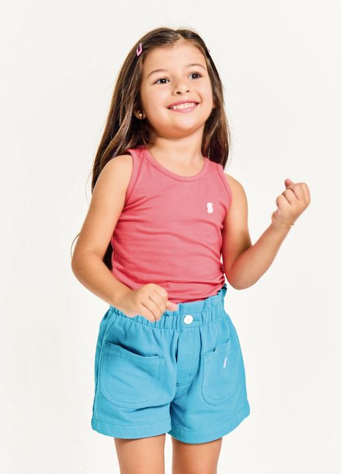 Regata Infantil Menina Basiquinho – Tam. 2 a 12 anos – Goiaba