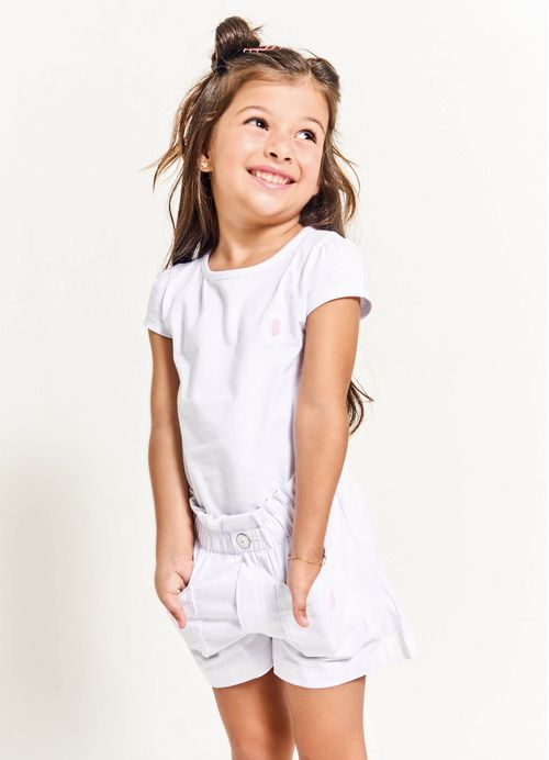 Short Infantil Menina Basiquinho – Tam. 2 a 12 anos – Cores