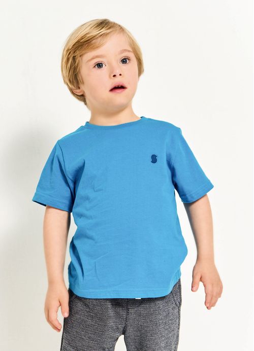 Camiseta Infantil Menino Basiquinho – Tam. 2 a 12 anos – Azul