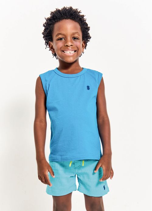 Short Infantil Menino Basiquinho – Tam. 2 a 12 anos – Azul