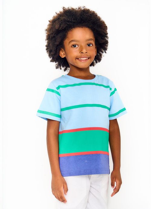 Camiseta Infantil Menino Estampa Festa de Final de Ano– Tam. 2 a 12 anos – Glacial