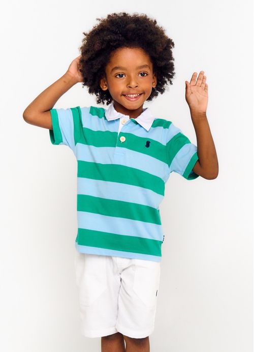 Polo Infantil Menino Estampa Festas de Final de Ano – Tam. 2 a 12 anos – Cores