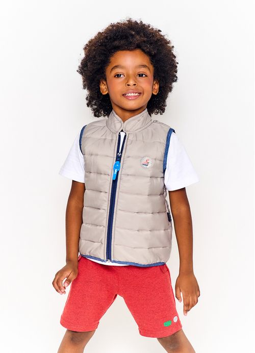 Bermuda Infantil Menino Estampa Confort – Tam. 2 a 12 anos – Vermelho