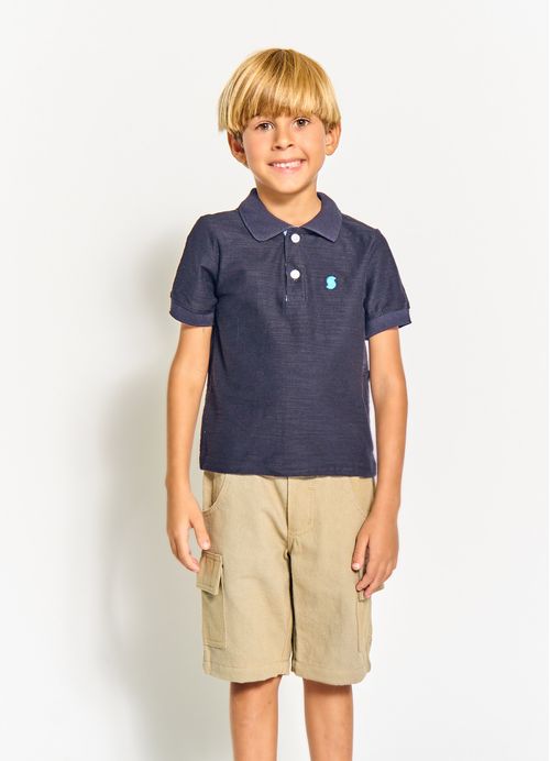 Bermuda Infantil Menino Basiquinho – Tam. 2 a 12 anos – Terra