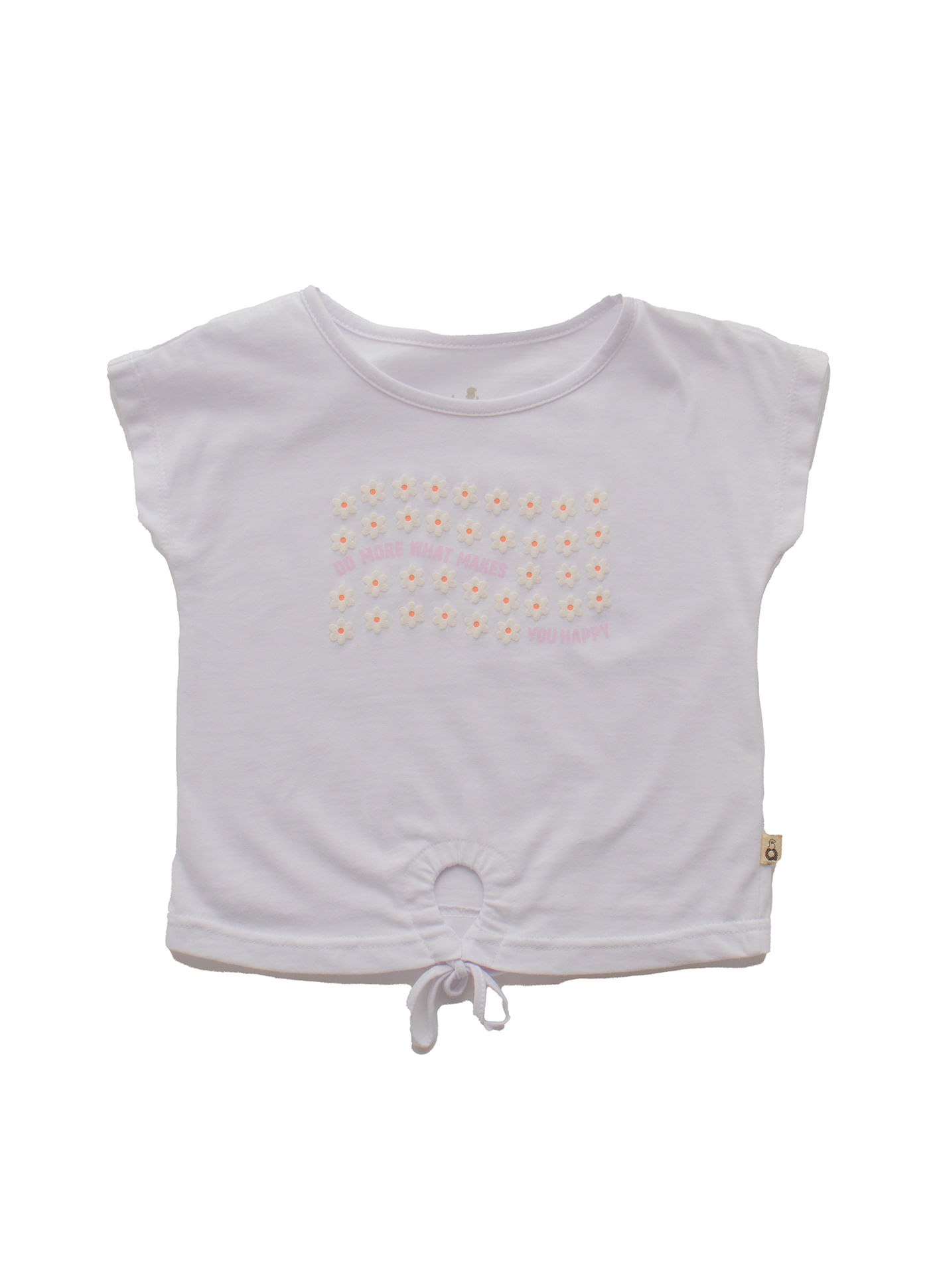 Blusa Infantil Menina Estampa Folhinhas a 12 anos