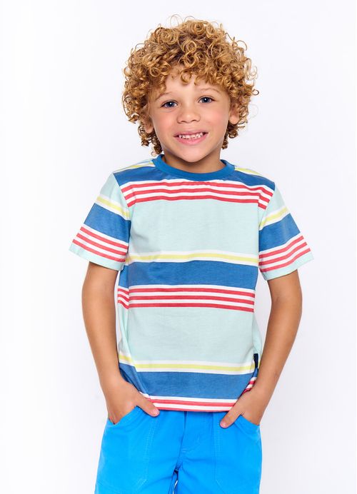 Camiseta Infantil Menino Estampa Dino do Futuro - Tam.2 a 12 anos - Cores