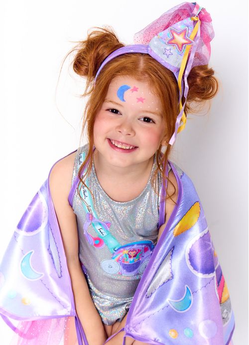 Arco Infantil para Cabelo Estampa Fada do Metaverso - Tam. U - Roxo