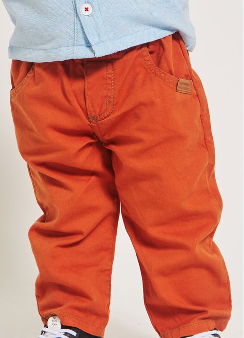 Calça Bebê Menino Senhor Raposo – Tam. 3 a 18 meses – Cravo