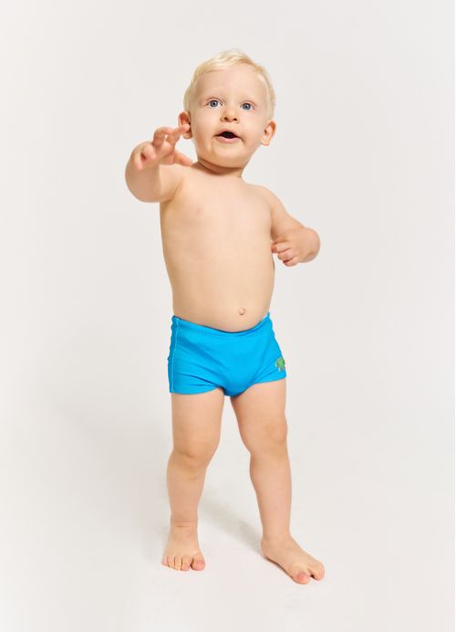 Sunga Infantil Estampa Space Monster – Tam. 1 a 10 anos – Azul Forte