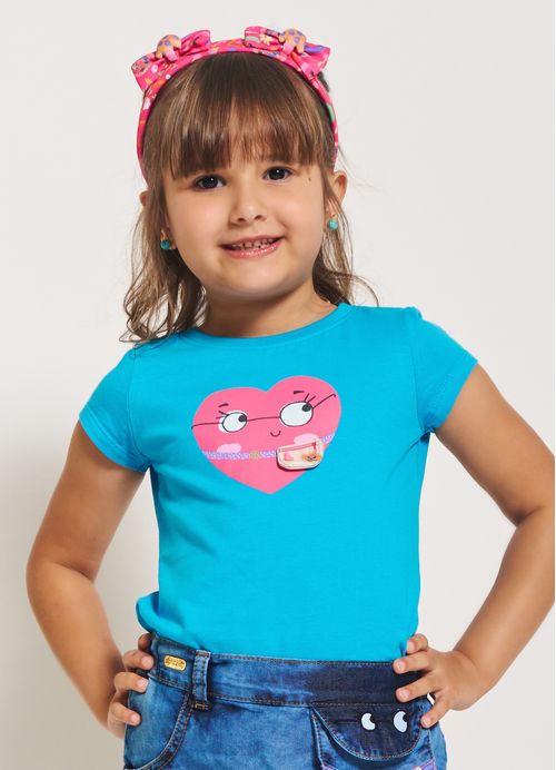 Blusa Menina Estampa Eu e Minha BFF – Tam. 2 a 12 anos – Anis