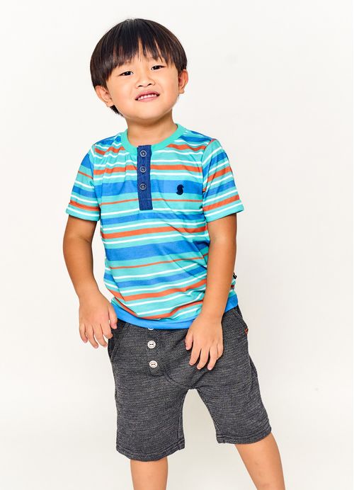 Camiseta Infantil Menino Estampa Com Estilo - Tam. 2 a 12 anos - Verde