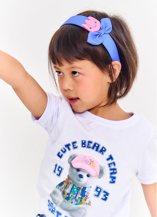 Arco Infantil para Cabelo Color Flor - Roxo