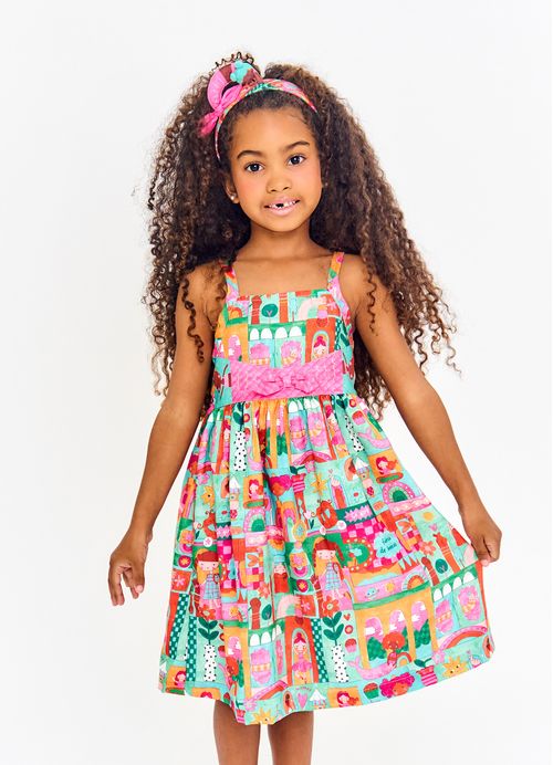 Arco Infantil para Cabelo Estampa Meu Mundinho
