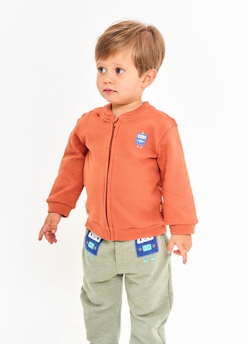 Casaco Infantil Menino Robofriends - Laranja