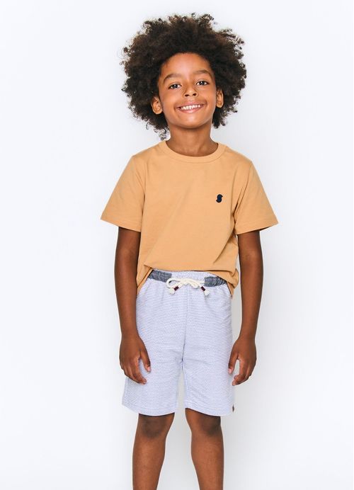 Bermuda Infantil Menino Conforto - Cinza