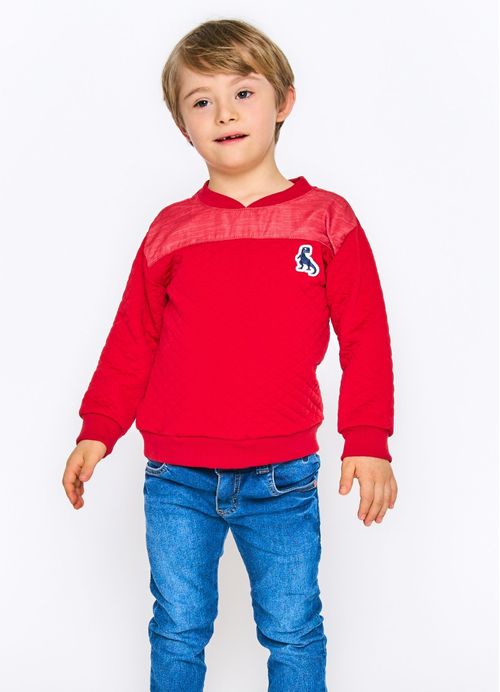 Casaco Infantil Menino Dino - Vermelho