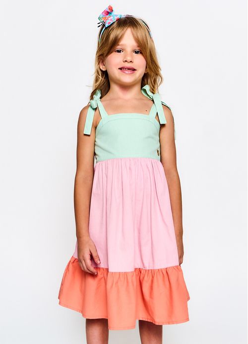 Vestido Infantil Jardim das Maravilhas