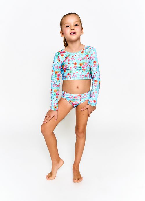 Biquíni infantil Estampa Jardim das Maravilhas