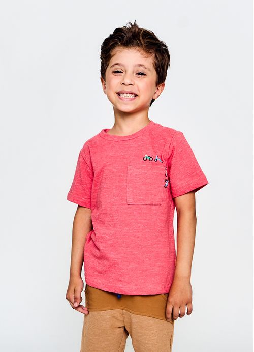 Camiseta Infantil Menino Bike Legal - Vermelha