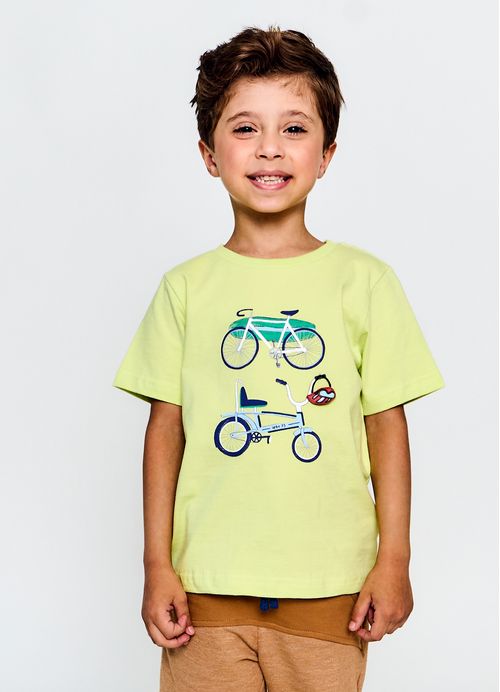 Camiseta Infantil Menino Bike Legal - Amarela