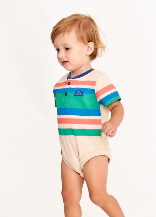 Body Infantil Menino É Goool - Listras