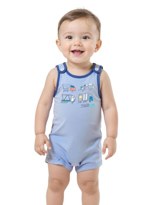 Pimpão Infantil Menino Carrinhos - Azul