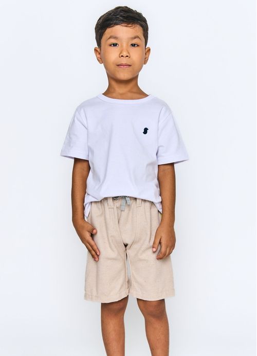 Bermuda Infantil Menino Casual - Areia