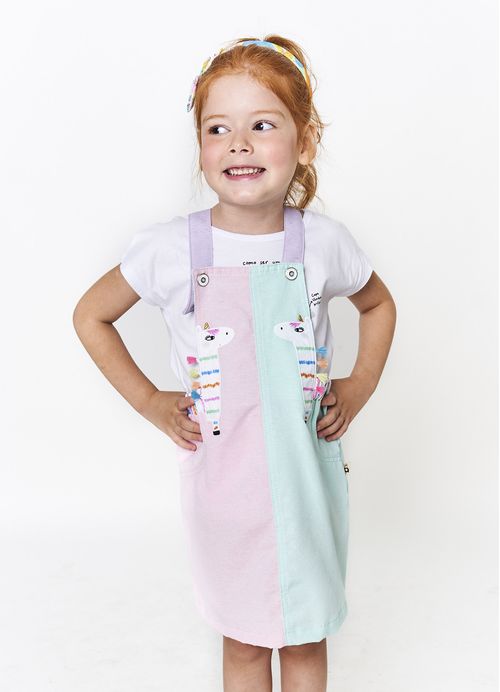 Salopete Infantil Menina Magia Alada