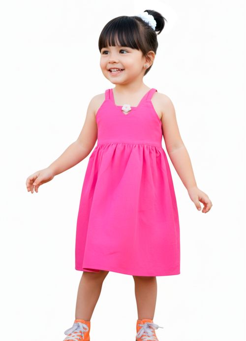 Vestido Infantil Florzinha - Rosa