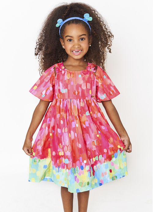 Vestido Infantil Estampa Além das Cores