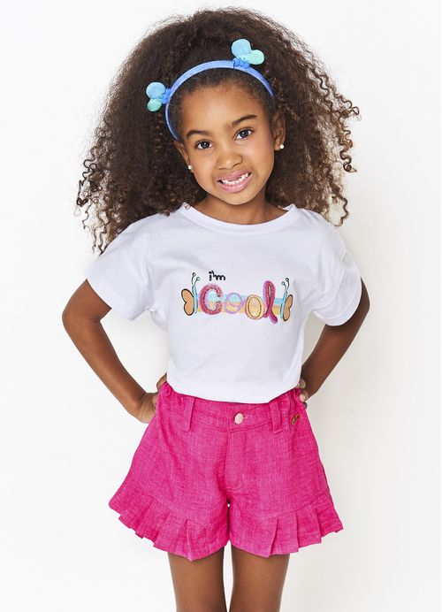 Short Infantil Além das Cores - Pink