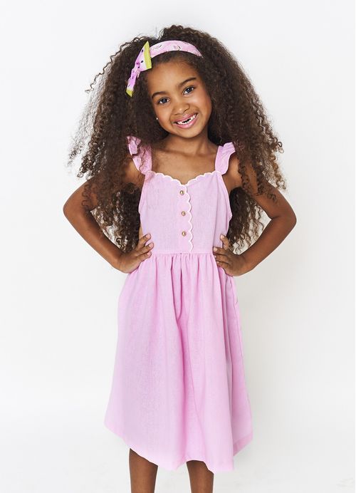 Vestido Infantil Melancia – Rosa