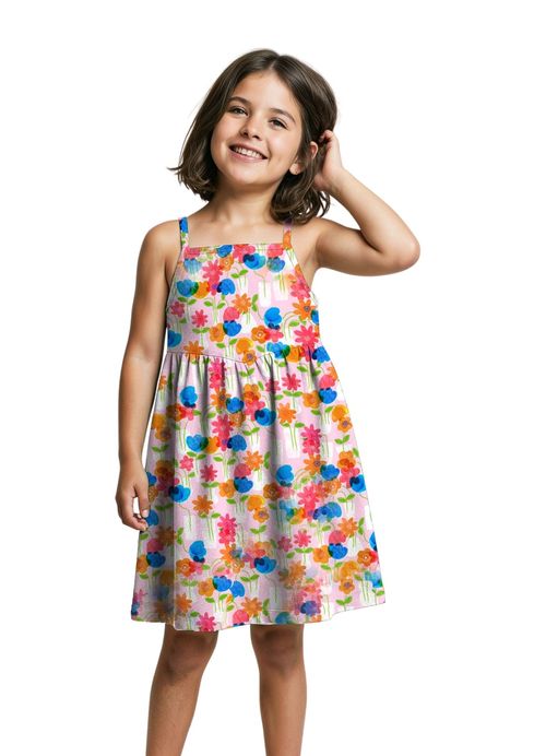 Vestido Infantil Estampa Vasinhos